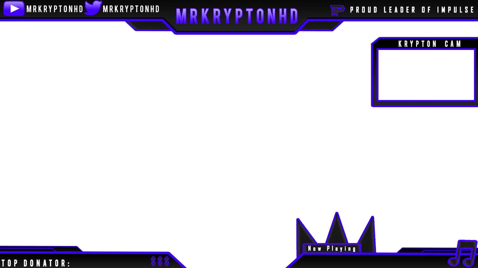free twitch overlay template obs